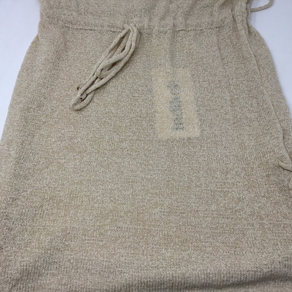 Indikah String Tie Sleeveless Knit Mini Dress in Sand - Picture 7 of 12